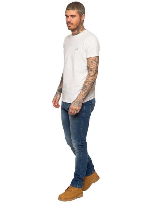 Enzo Heren Slim Stretch Denim Jeans - Image 5